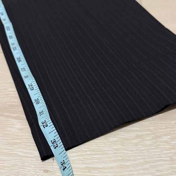 HUGO Black Pinstripe Dress Pants 36R - Picture 6 of 7